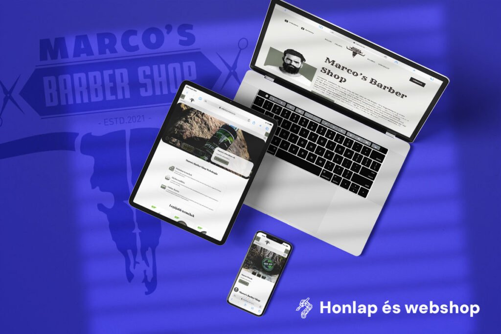 Borbélyszalon honlap és webshop